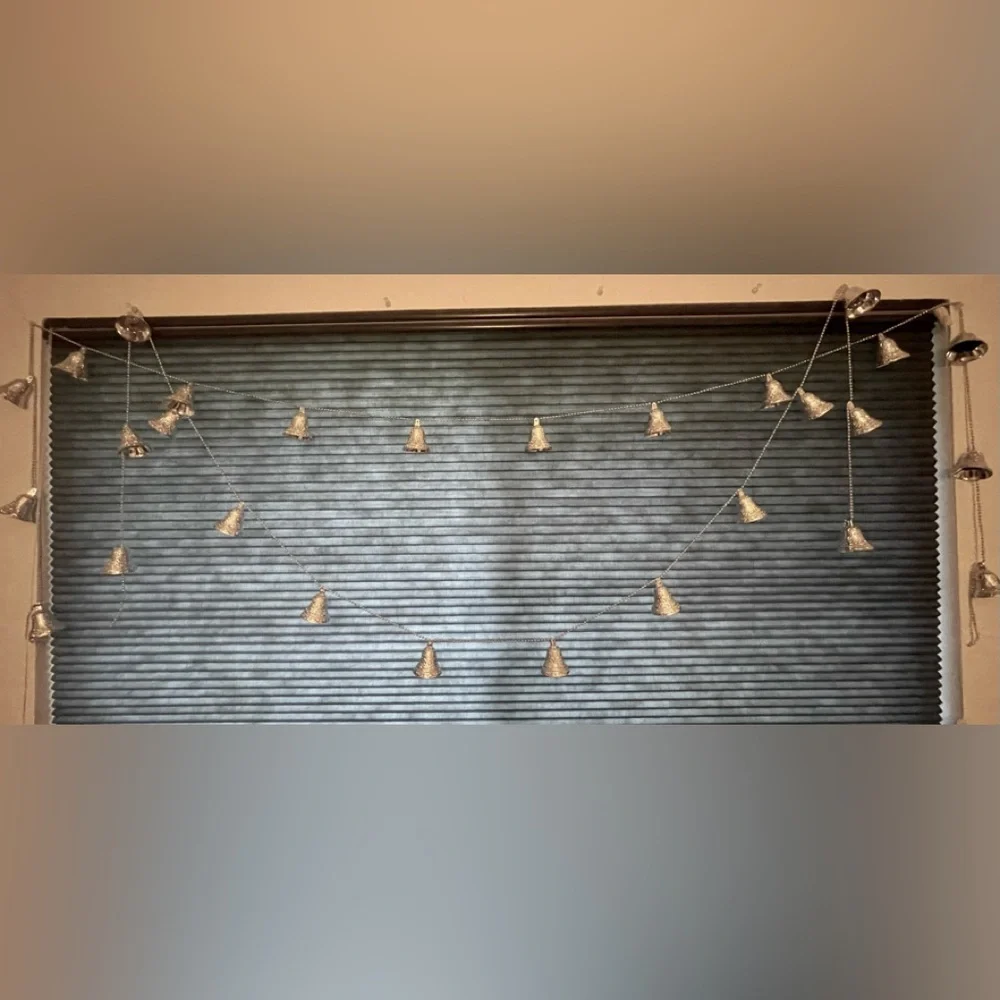 Vintage Silver Colored Bell Garland